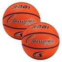 Champion Sports® Official Size Rubber Basketballs — Pack of 2, Size 7 PE Set