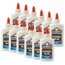 Elmer’s® Washable School Glue — No‑Run Formula, 4 oz, 12/Pack