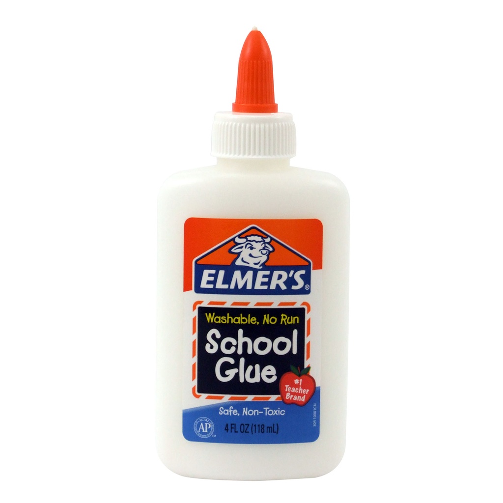 Elmer’s® Washable School Glue — No‑Run Formula, 4 oz