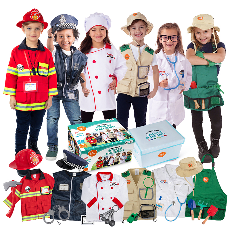 Dress Up / Drama Play Deluxe Trunk 6 In 1 Set