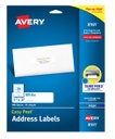 Avery® Easy Peel® Address Labels with Sure Feed® — 1" × 4" (Inkjet)