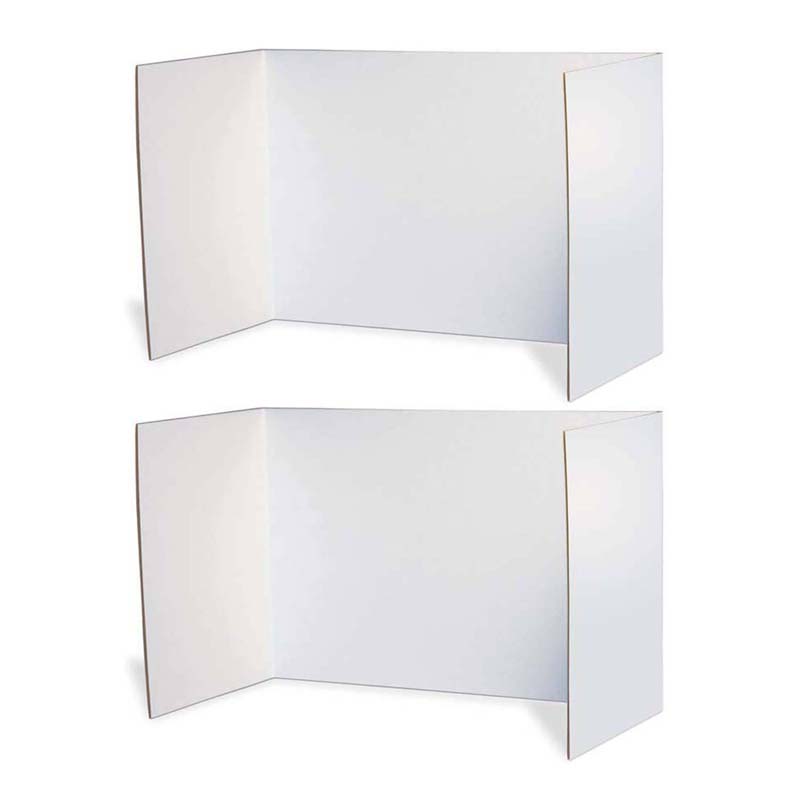 Pacon® Privacy Boards, White study carrel panels for focused testing