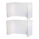 Pacon® Privacy Boards, White study carrel panels for focused testing