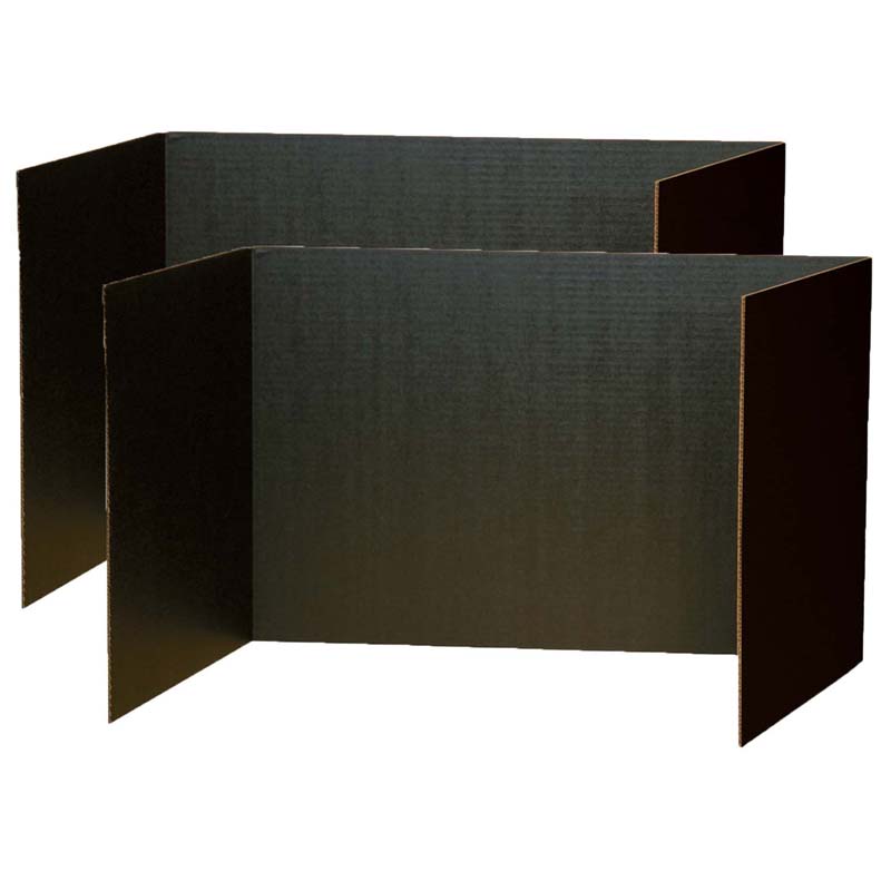 Pacon® Privacy Boards, Black study carrel panels for focused testing
