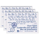 Chart Tablet, Manuscript Cover, 1-1/2" Ruled, 24" x 16", 25 Sheets, Pack of 3