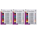 Dry Erase Markers, Barrel Style, Low Odor, Chisel Tip, Assorted Colors, 8 Per Pack, 3 Packs