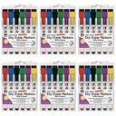 Charles Leonard® Magnetic Dry Erase Markers with Erasers — 6/Pack