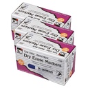 Charles Leonard® Dry Erase Markers, Chisel Tip, Blue — 12/Pack, 3 Packs (36 Total)