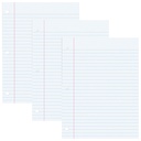 Pacon® Filler Paper — Wide Rule, Red Margin, 8" × 10.5"; 200 sheets/pack, 3‑pack case