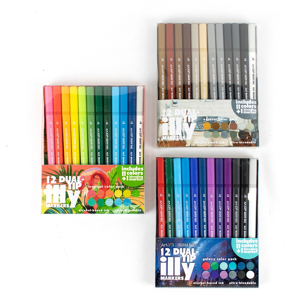 Dual Tip Illy Markers 36-Pack | 4110MB AOO