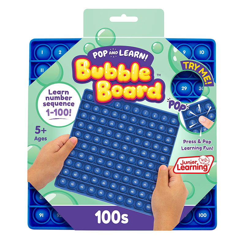 Junior Learning® 100s Bubble Board — Tactile hundreds chart for number fluency