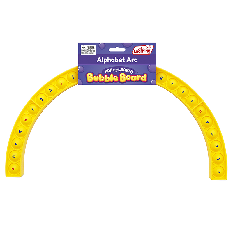 Junior Learning® Alphabet Arc Pop and Learn™ Bubble Board — Uppercase/lowercase sides
