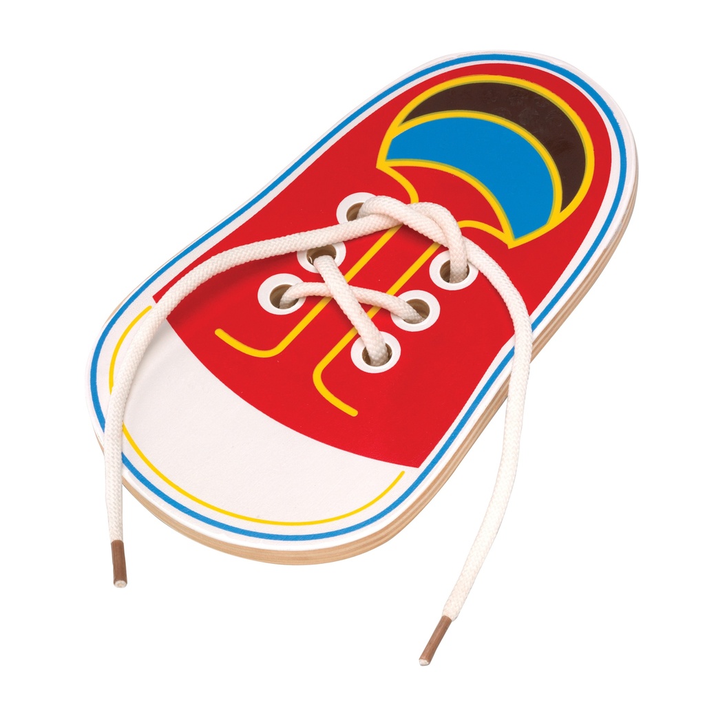 The Original Toy Company® Tie Me Shoe Game — Fine-Motor Lacing & Shoe-Tying Practice