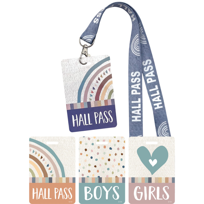 Everyone Is Welcome Hall Pass Lanyards Set
