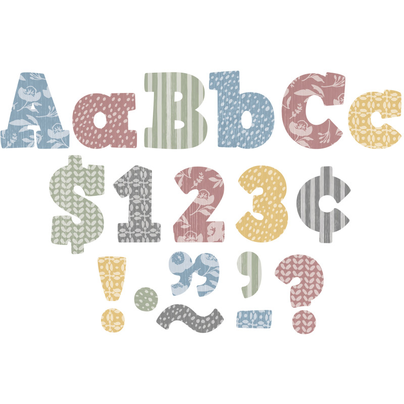 Classroom Cottage 4" Bold Block Letters Combo Pack