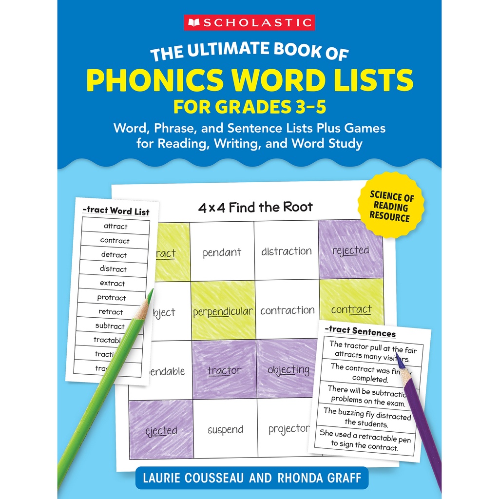 The Ultimate Book Of Phonics Word Lists, Grades 4-5