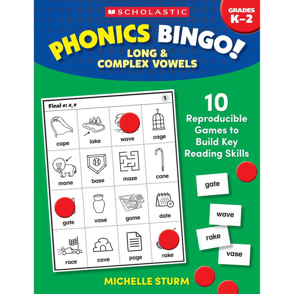 Scholastic® Phonics Bingo! — Long & Complex Vowels