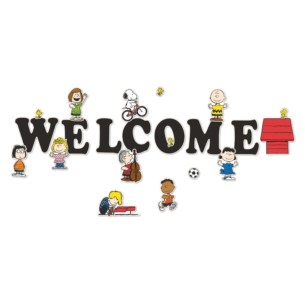 Eureka® Peanuts® Giant Welcome Bulletin Board Set — 22 Pieces