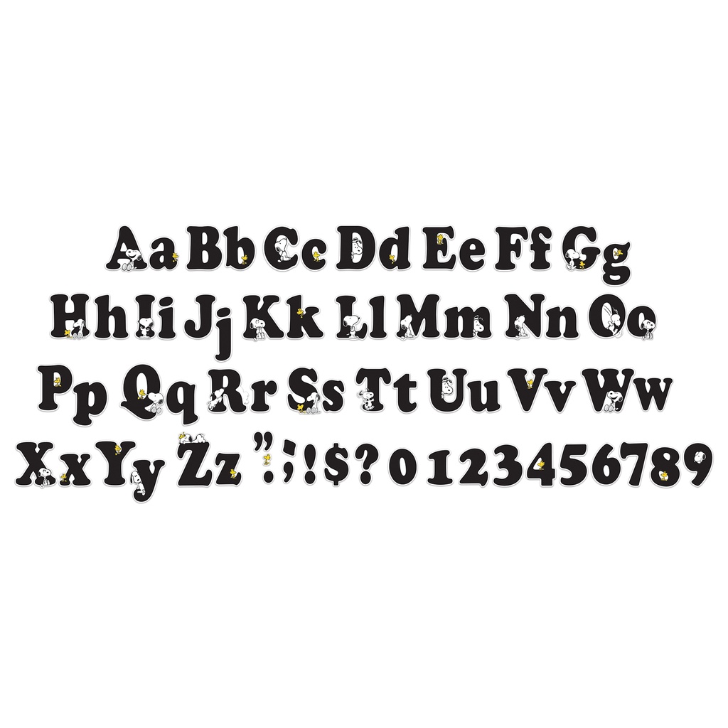 Eureka® Peanuts® Deco Letters — 210‑Piece Lettering Set