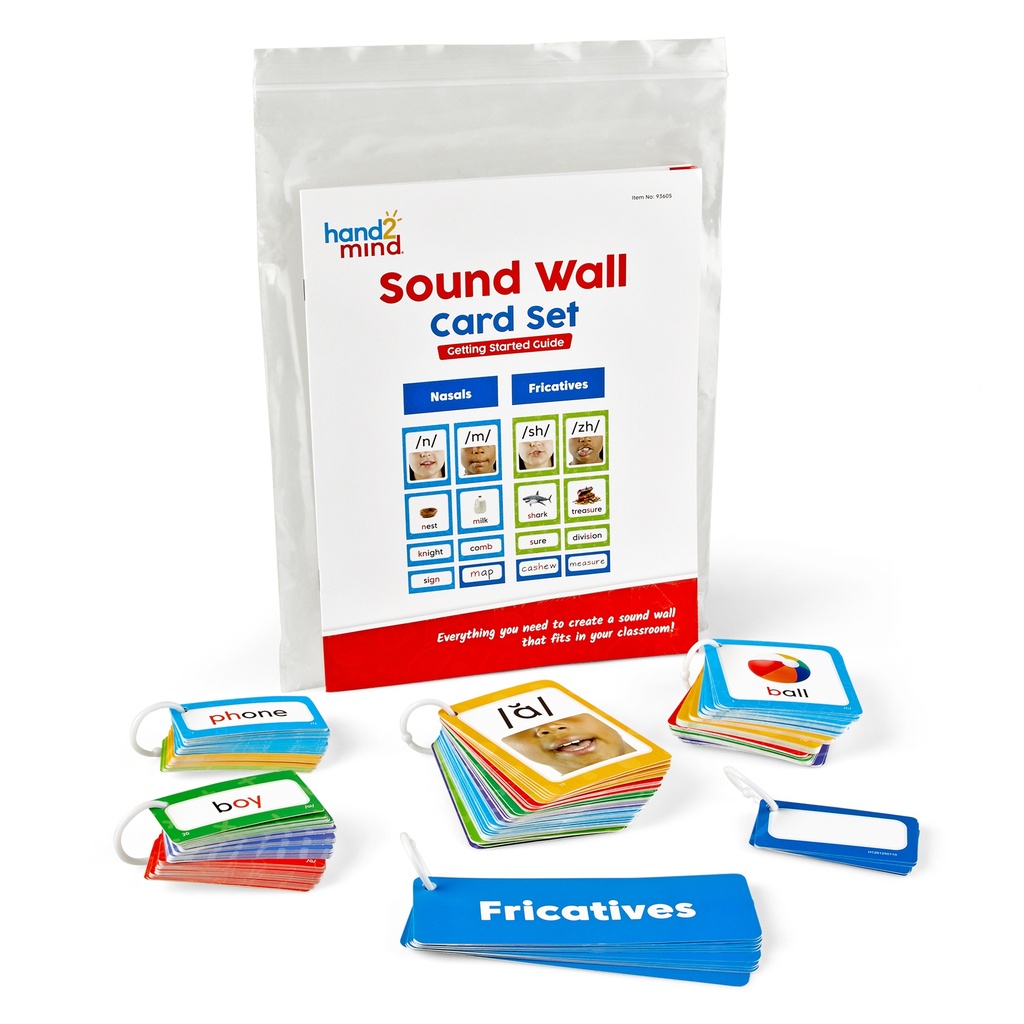 hand2mind® Sound Wall Card Set — Phoneme & Grapheme Cards with Guide