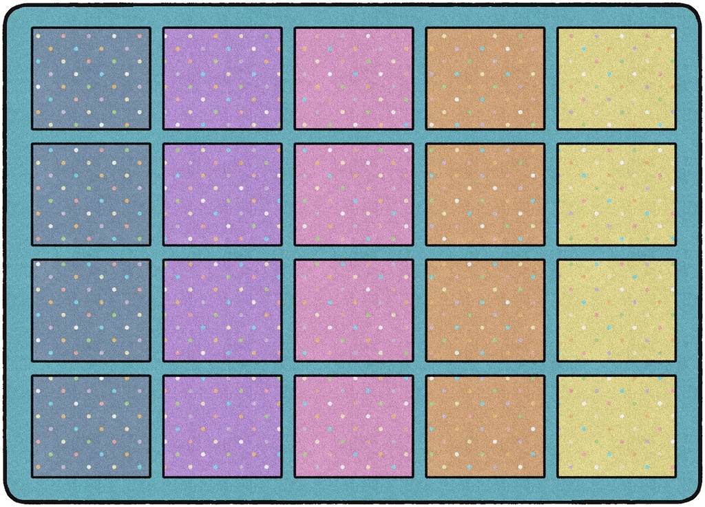 Happy Squares Rectangle Rug