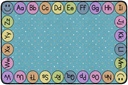Smiley Abc's Rectangle Rug