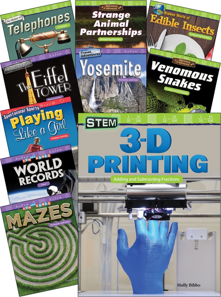 Fractions, Decimals, and Measurement for Fourth Grade, Book Set