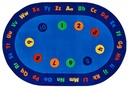 Circle Time Early Learning Oval Carpet
