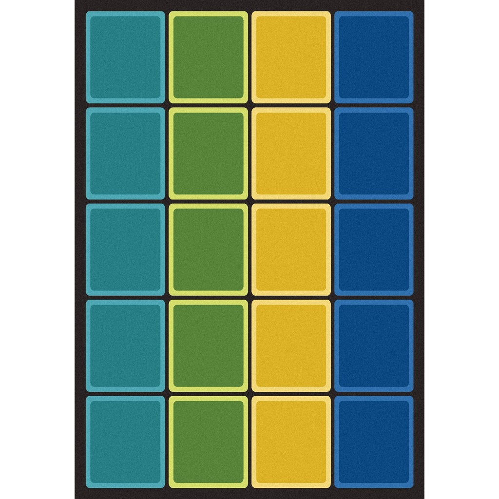 Blocks Abound Seating Rug