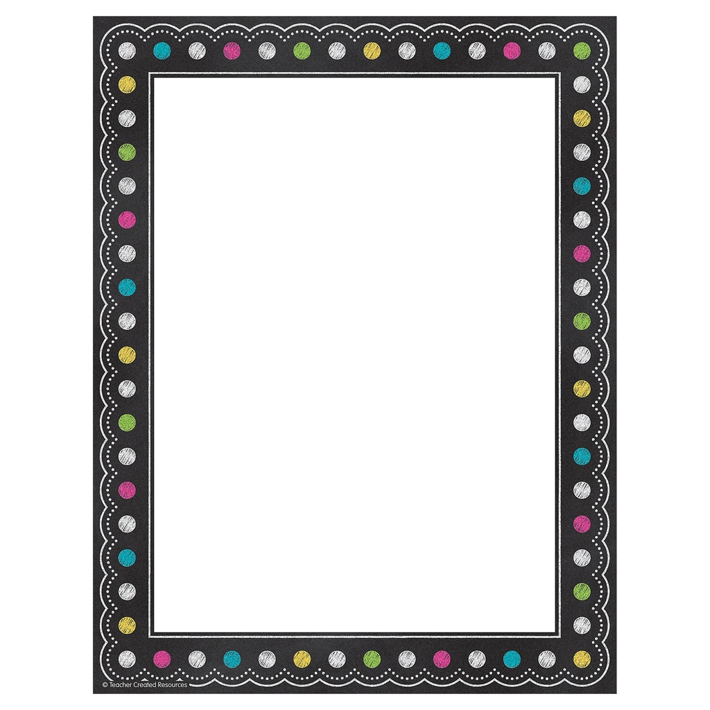 Teacher Created Resources® Chalkboard Brights Computer Paper — 50 sheets