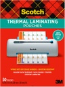 50ct Letter Size Scotch Thermal Laminating Pouches