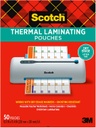 Scotch® Letter Size Thermal Laminating Pouches — 50 Count, 3 mil