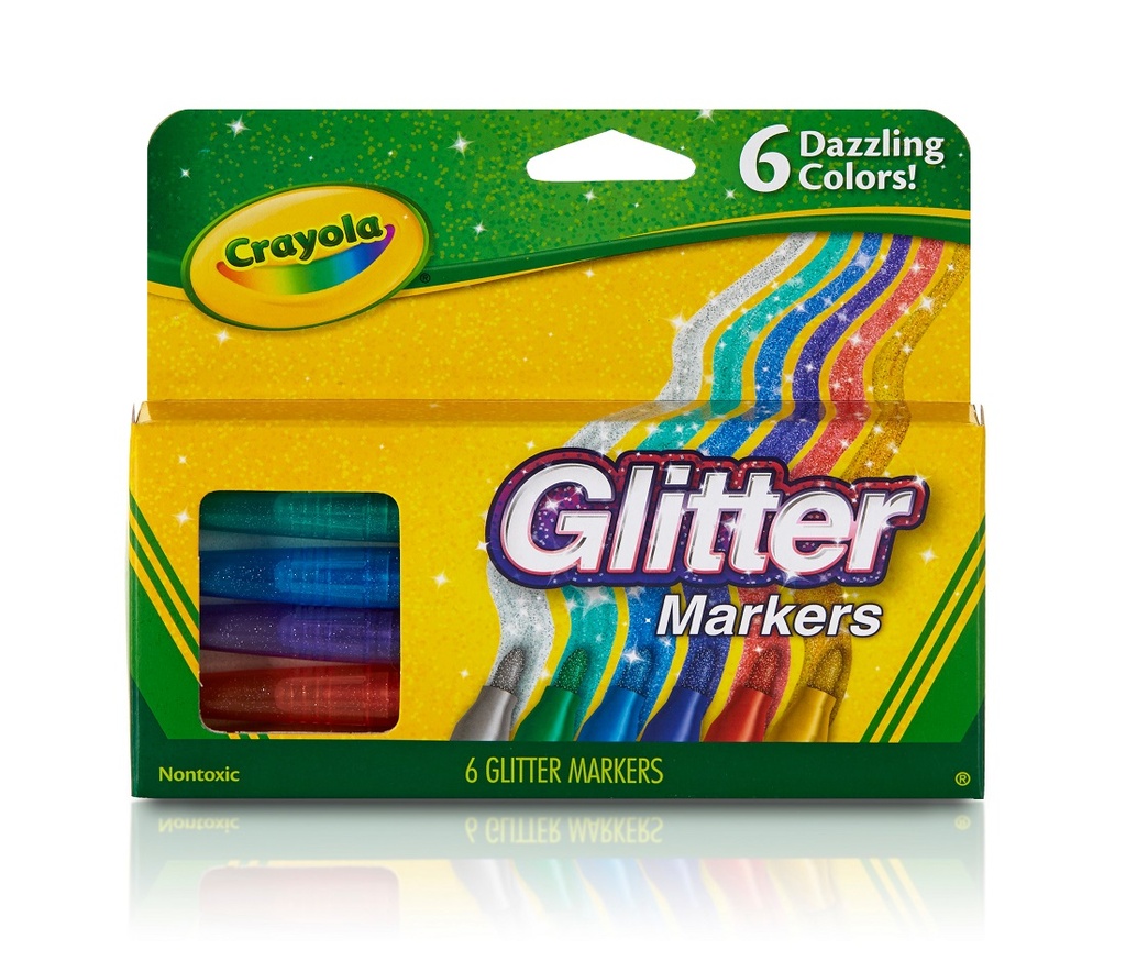 6ct Crayola Glitter Markers