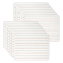 Charles Leonard® 1-Sided Lined Dry Erase Lap Boards, 12-Pack, 9" × 12"