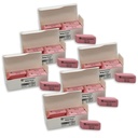 Large Synthetic Latex Free Wedge Pink Erasers 72ct