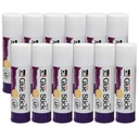 Charles Leonard® Economy White Glue Sticks — 1.3 oz, 12-Pack