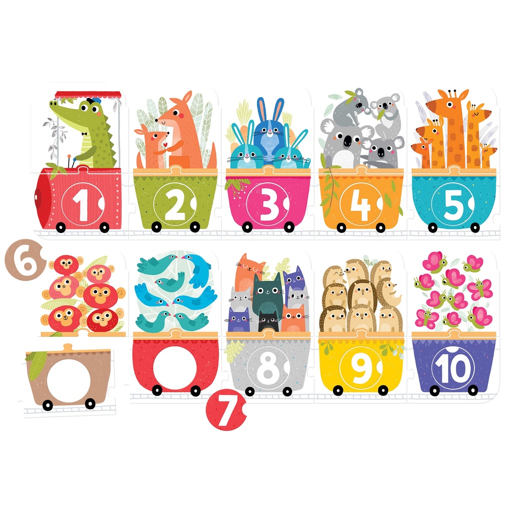 Make-a-Match Puzzle, Number Train, Age 3+ | 49113 BPN
