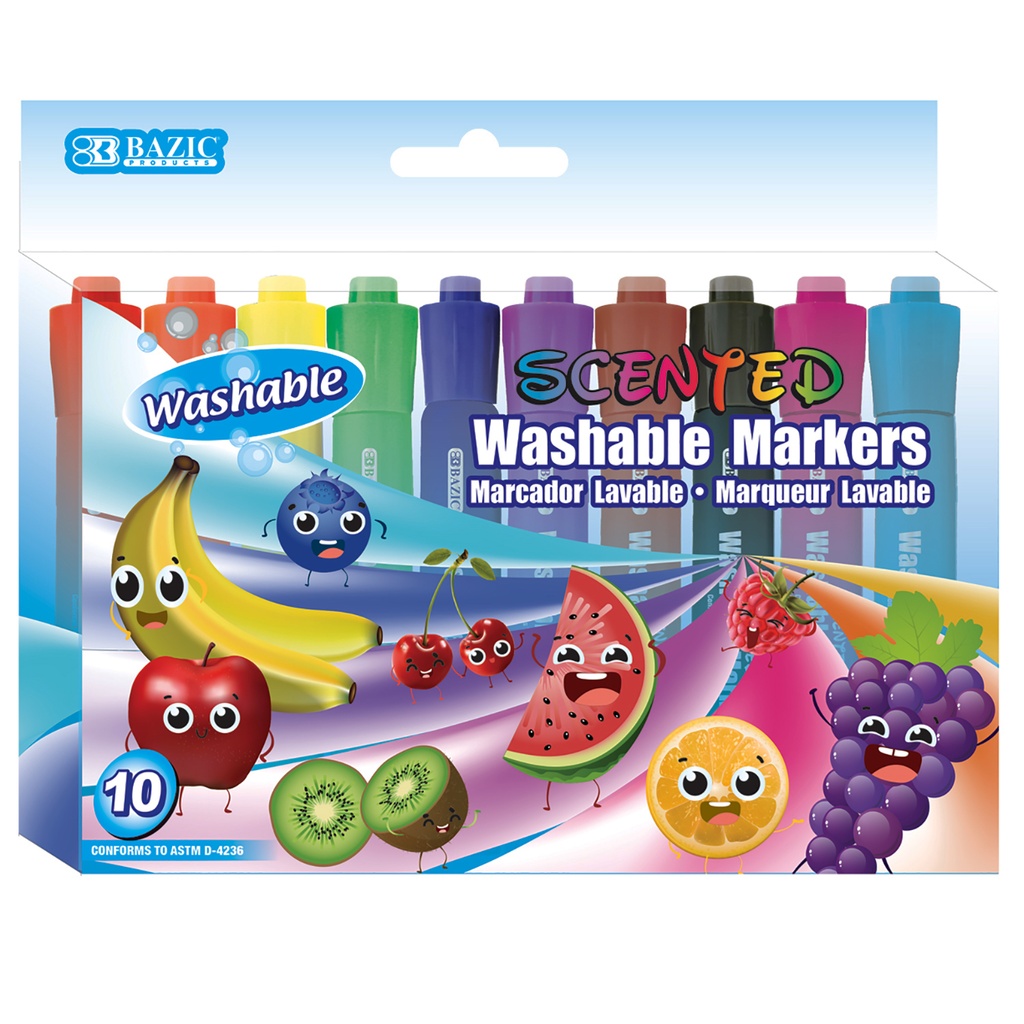 Scented Washable Markers 10 Colors
