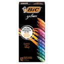 Gel-ocity® Quick Dry Retractable Gel Pens 12 Assorted Fashion Colors