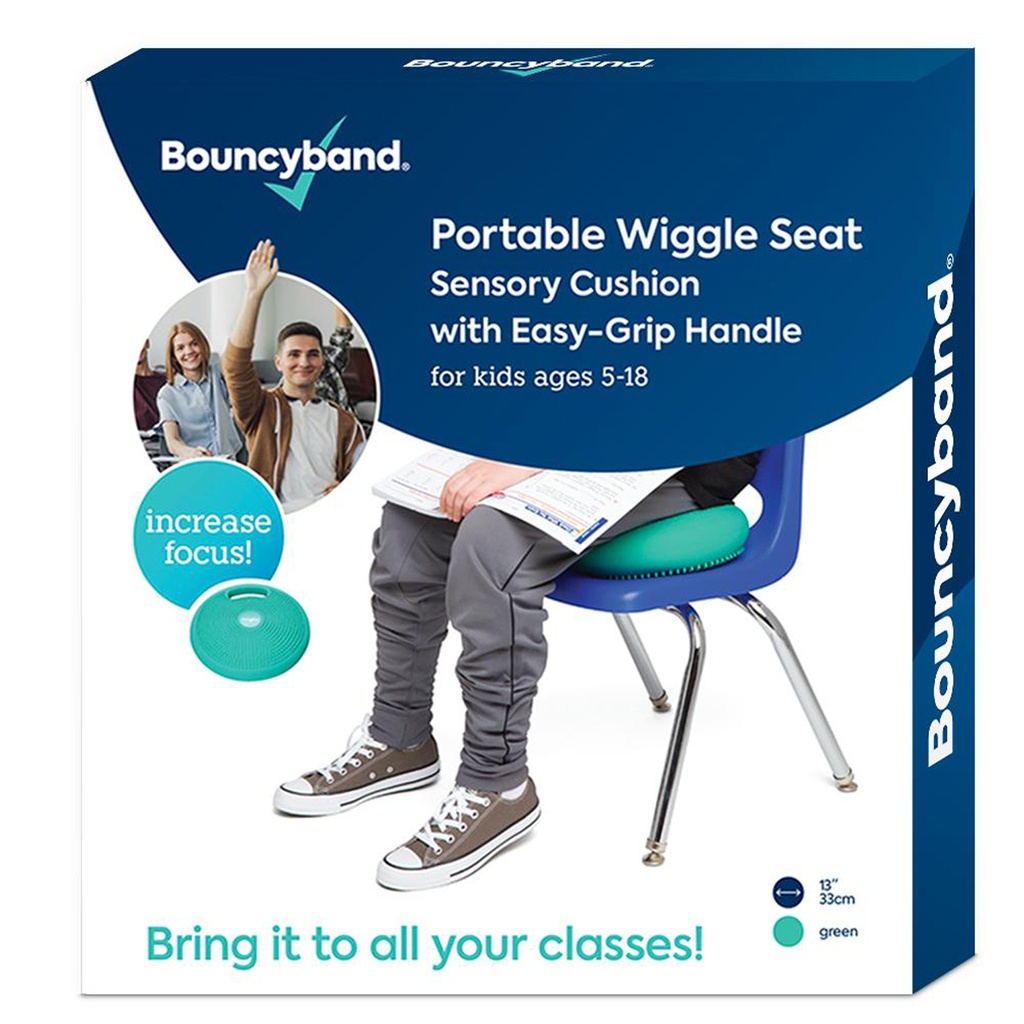Green Portable Wiggle Seat Sensory Cushion