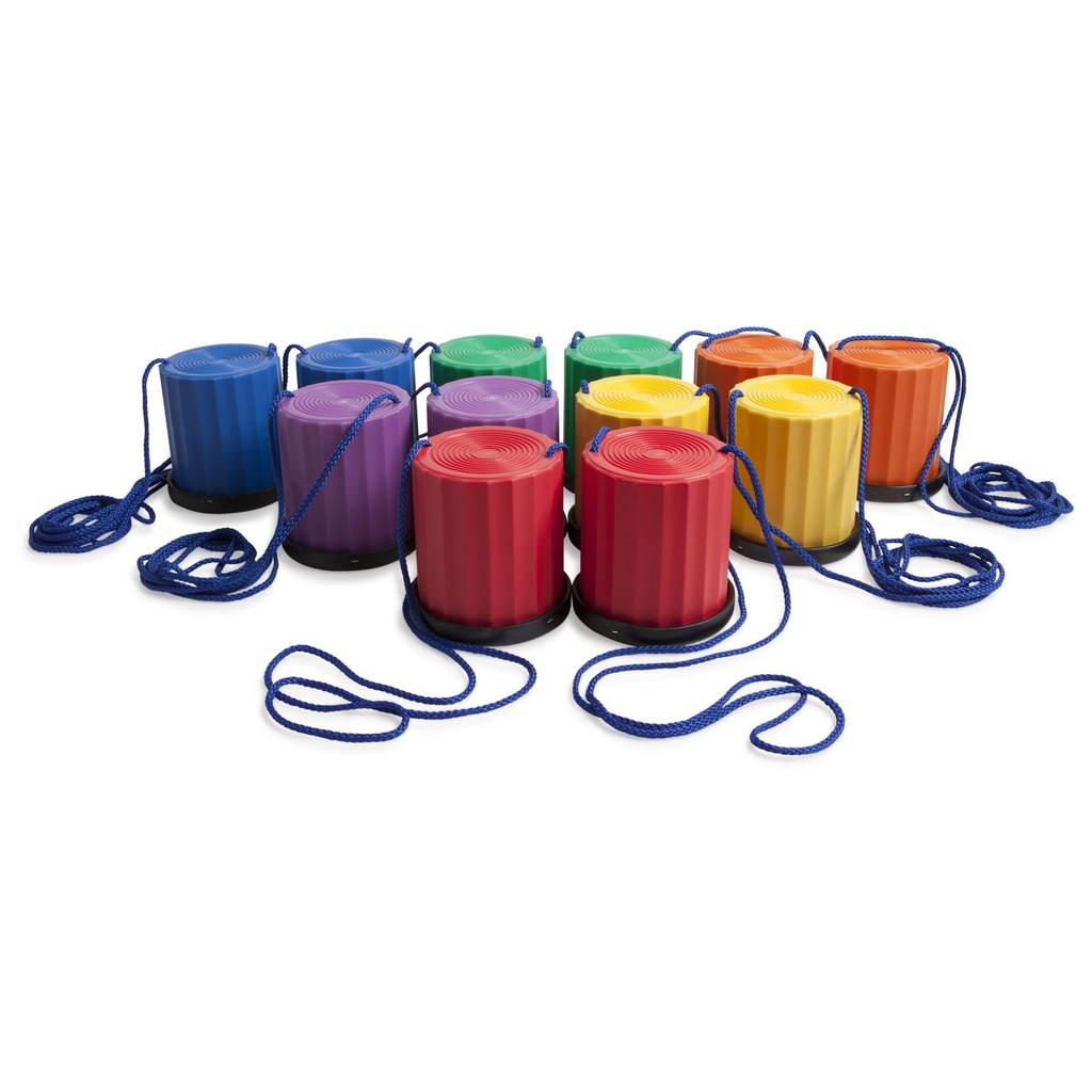 Plastic Platform Stilts Assorted Set of 6