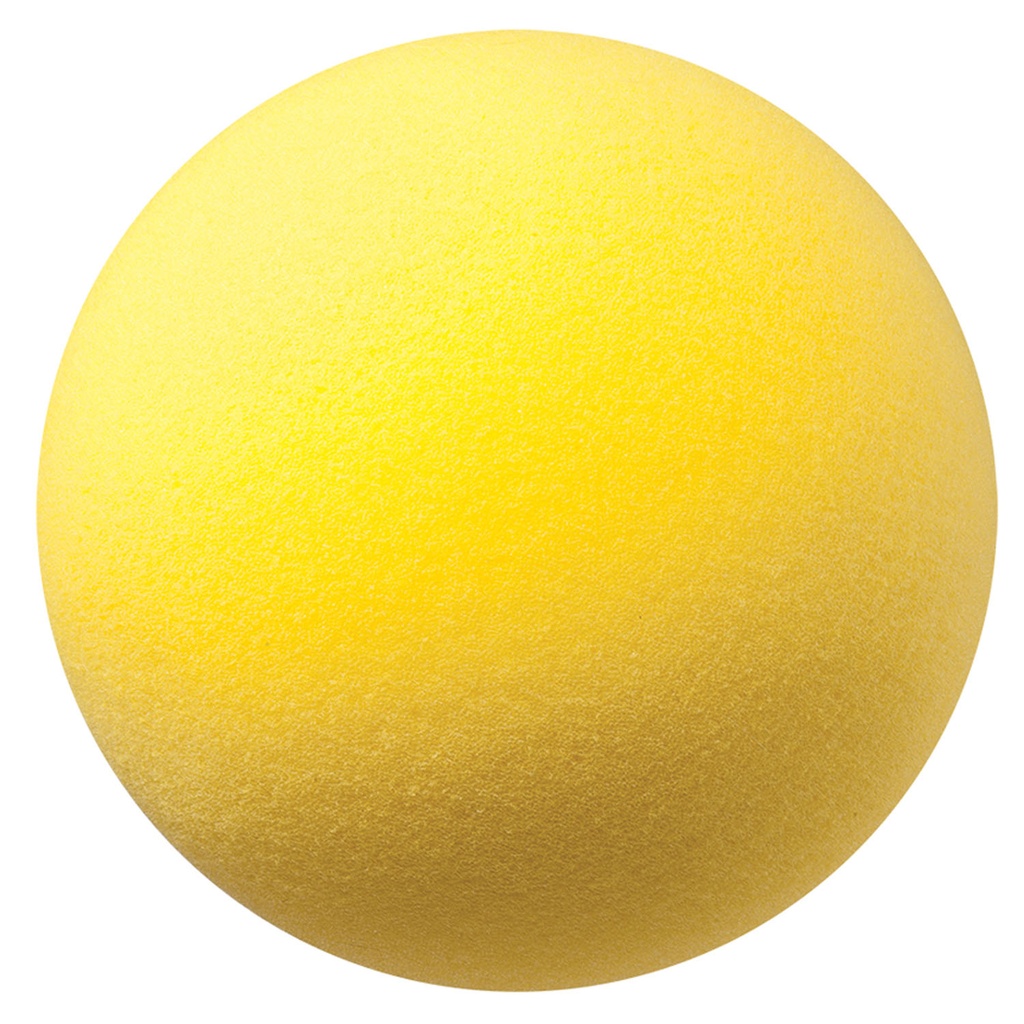 Yellow 8.5" Uncoated Regular Density Foam Ball
