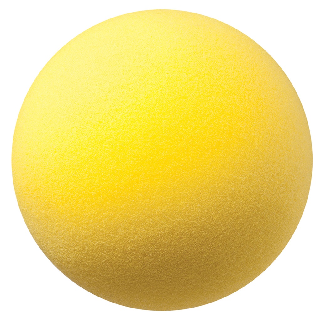Yellow 8.5" Uncoated Regular Density Foam Ball
