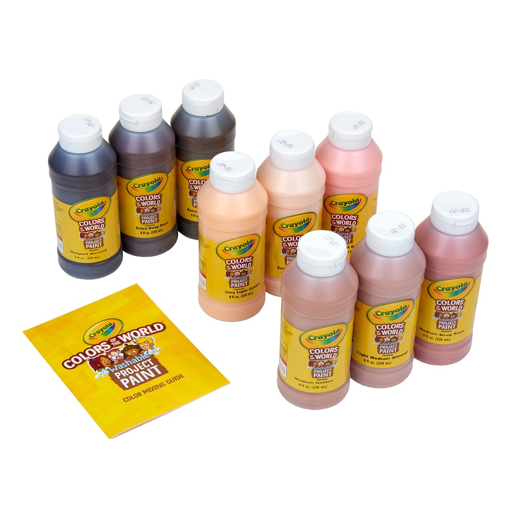Colors of the World Spill Proof Washable Project Paints Set of 9