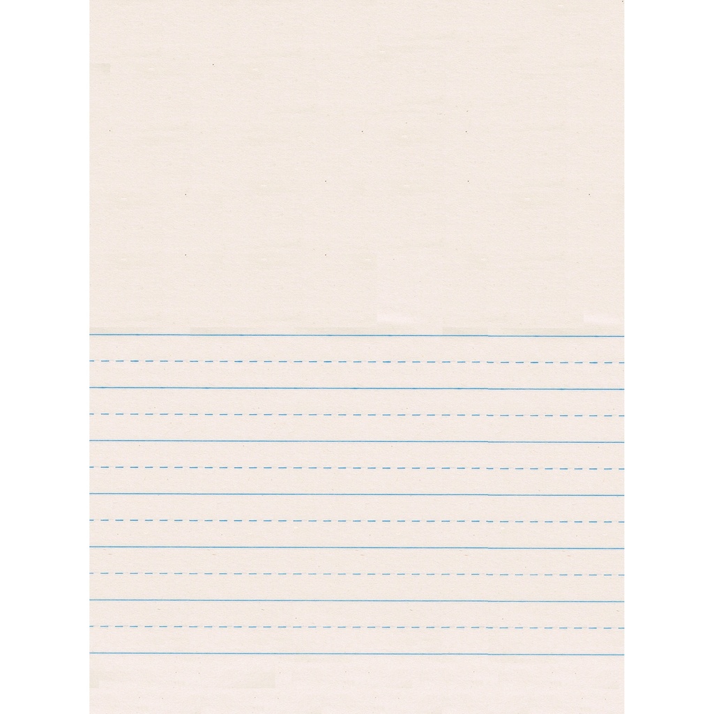 9" x 12" Picture Story Newsprint Short Ruled Handwriting Paper 500 Sheets