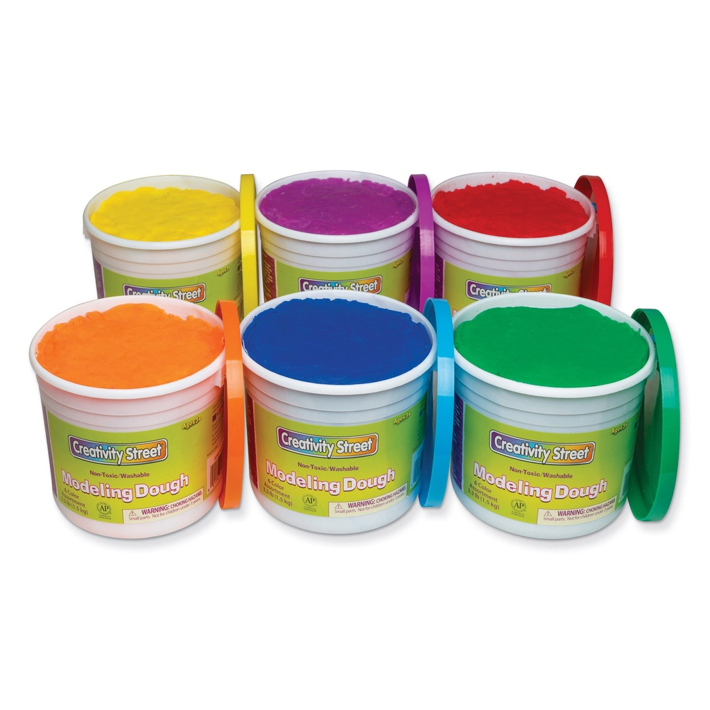 6 Assorted Colors Modeling Dough 18lbs