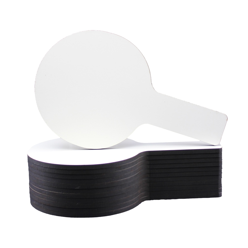 Flipside® Mini Dry Erase Answer Paddles,5" x 9", Class Pack of 12 