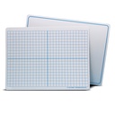 Two-Sided XY Axis/Plain 9" x 12" Dry Erase Learning Mats Pack of 12