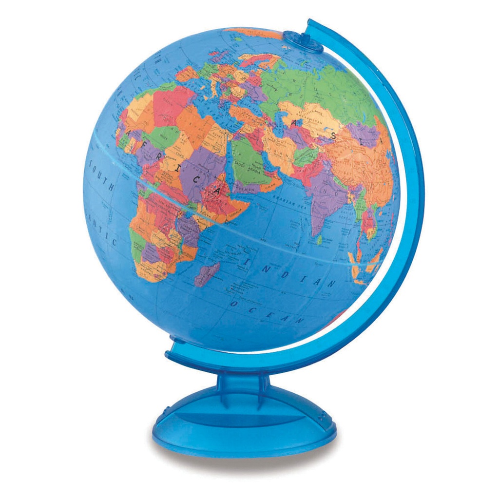 Replogle® Adventurer Globe, 12" Raised Relief, Blue Ocean, Desktop