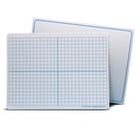 Two-Sided XY Axis/Plain 9" x 12" Dry Erase Learning Mats Pack of 24